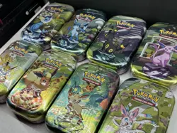 Pokemon TCG Prismatic Evolutions Set of 8 New/Sealed Mini Tins FULL ART SET! NEW - Image 4