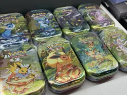 Pokemon TCG Prismatic Evolutions Set of 8 New/Sealed Mini Tins FULL ART SET! NEW - Image 5