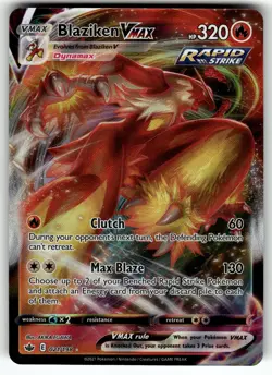 Blaziken VMAX 021/198 SWSH06: Chilling Reign NM Pokemon Card TCG - Image 1