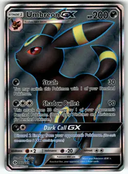 Umbreon GX (Full Art) 142/149 SM Base Set LP+ Pokemon Card TCG - Image 1