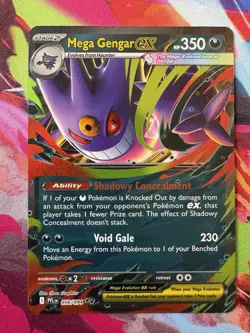 Mega Gengar ex 056/094 Double Rare Phantasmal Flames Pokemon TCG NM - Image 1