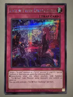 YUGIOH EVIL TWIN CHALLENGE (TRAP) ASIA ENGLISH EDITION SLF1-AE093 SECRET RARE - Image 1