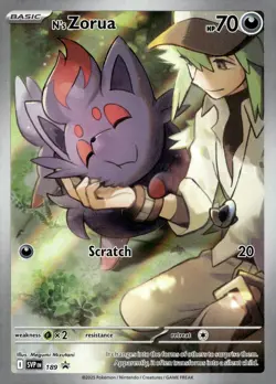 N's Zorua Promo SV: Scarlet & Violet Promo Cards 189 NM - Image 1