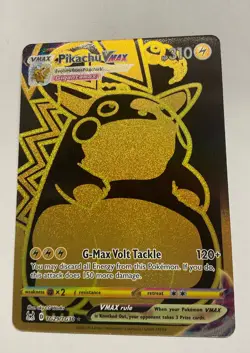 Pokemon TCG Pikachu Vmax Trainer Gallery from Lost Origin Card TG29/TG30 (Gold) - Image 1