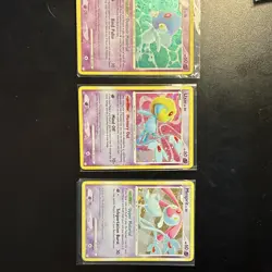 Pokemon TCG Diamond & Pearl Azelf Uxie Mesprit Holo Lot 3 Cards Lake Pokes 2007 - Image 1