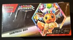 Pokemon Prismatic Evolutions Surprise Box Sealed Promo Cards Booster Packs Eevee - Image 1