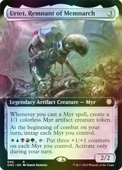 MTG Urtet, Remnant of Memnarch Extended Art Foil ** ONC ** English - Image 1