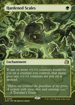 MTG Hardened Scales Showcase Borderless ** Enchanting Tales ** English - Image 1