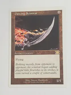 MTG Dancing Scimitar (6th Edition/Artifact/R) - BGM - Image 1