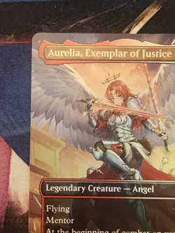MTG RVR - Aurelia, Exemplar Of Justice - Anime Borderless FOIL NM Ravnica - Image 3