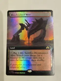 MTG Bloodstained Mire Extended Art Foil #463 Modern Horizons 3 Near Mint - Image 1