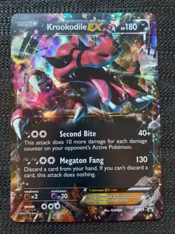 Krookodile EX Ultra Rare Jumbo Pokemon Card XY25 Black Star Promo Set Mint PSA - Image 1