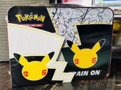 Pokemon 25th Anniversary Celebrations Treasure Chest Lunchbox Tin Factory SEALED - Image 2