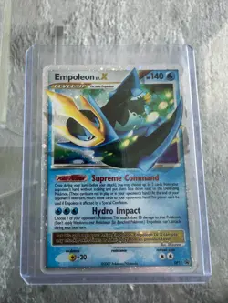 Pokemon TCG Empoleon LV.X DP Black Star Promotional DP11 Holo Promo - Image 1