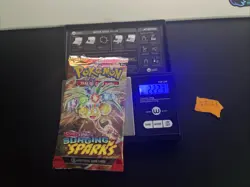 22.23g HEAVIEST! Surging Sparks Pokemon Sealed Booster Pack New SIR/HRU - Image 1