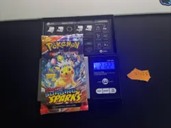 21.22g HEAVIEST! Surging Sparks Pokemon Sealed Booster Pack New SIR/HRU - Image 1