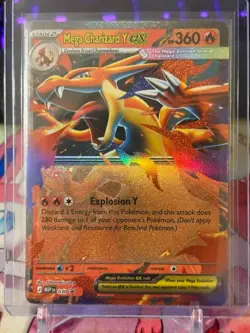 Pokemon Mega Evolution - Mega Charizard Y EX MEP 030 Black Star Promo PACK FRESH - Image 1