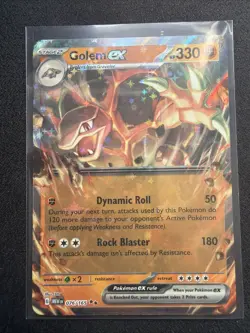 Pokemon TCG - Golem EX - Scarlet & Violet 151 - 76/165 Holo Double Rare - Image 1