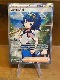 Pokemon Lana's Aid 207/167 Twilight Masquerade Full Art Trainer Ultra Rare NM/M - Image 1