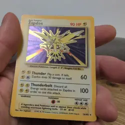 Pokemon TCG Zapdos 16/102 Base Set Holo Rare Unlimited WOTC Vintage - Image 5