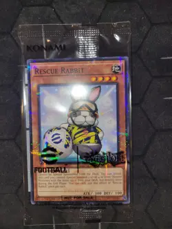 Yugioh Rescue Rabbit & Neymar Jr. 2025 eFootball Promo Set EFC1-EN001 (SEALED) - Image 2