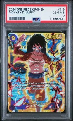 2024 One Piece Op09-119 Emperors In The New World Monkey D. Luffy PSA 10 - Image 1