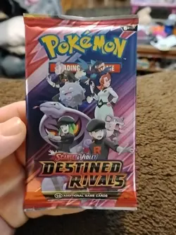 Pokemon Cards Destined Rivals Pack Still Sealed Bought From Temu - Image 1