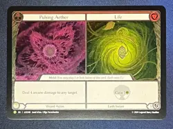 FAB LGS340 Pulsing Aether Life COLD FOIL Elemental Promo Card Flesh & Blood TCG - Image 1
