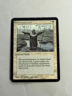 MTG Consecrate Land Alpha Magic the Gathering - Image 1