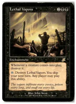 MTG Lethal Vapors - Scourge Heavily Played English - Image 1