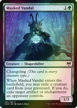 MTG Masked Vandal Foil ** Kaldheim ** English (NM) - Image 1
