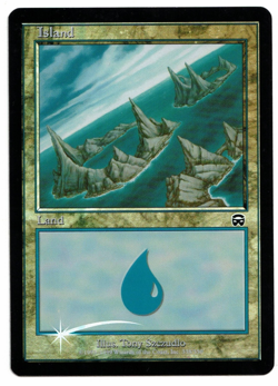 Magic the Gathering MTG Card: Island FOIL 338/350 Mercadian Masques! EX - Image 1