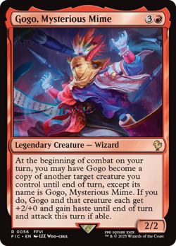 Gogo, Mysterious Mime (REGULAR) x1 - MTG Final Fantasy Commander FIC #56 - Image 1