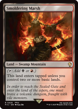Smoldering Marsh (REGULAR) x1 - MTG Final Fantasy Commander FIC #425 - Image 1