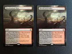 Bloodstained Mire (Khans of Tarkir MTG) ALTERED Extended Art - Image 1