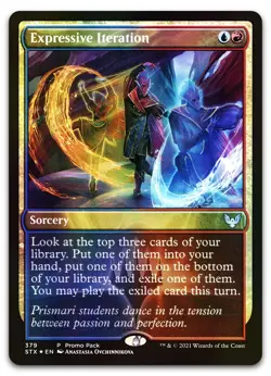 Expressive Iteration #379 (Foil) (NM) Strixhaven PPSTX Magic MTG - Image 1