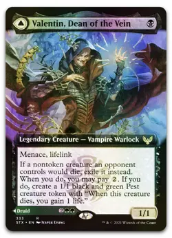 Valentin, Dean of the Vein (Extended Art) #333 (Foil) NM Strixhaven Magic MTG - Image 1