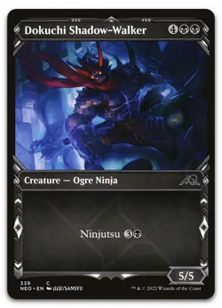 Dokuchi Shadow-Walker (Showcase) #339 (NM) Kamigawa Neon Dynasty NEO Magic MTG - Image 1