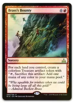 Brass's Bounty #94 (Foil) (NM) Rivals of Ixalan RIX Magic MTG - Image 1