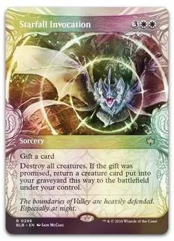 Starfall Invocation (Showcase) #298 (Foil) (NM) Bloomburrow BLB Magic MTG - Image 1