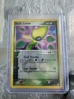 2004 Pokemon EX Hidden Legends Dark Celebi Reverse Holo #4/101 - Image 1