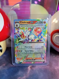 Cinderace Ex 28/142 Pokemon TCG S&V Stellar Crown Double Rare Holo NM - Image 1