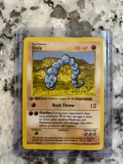 Pokemon TCG Onix 056/102 1st Edition Base Set (Shadowless) Regular - Image 1