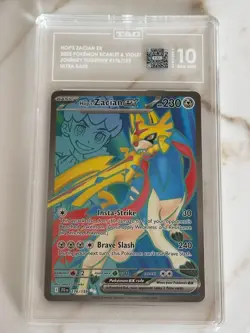 2025 Hop's Zacian ex Pokemon Journey Together Ultra Rare 176/159 TAG 10 - Image 1
