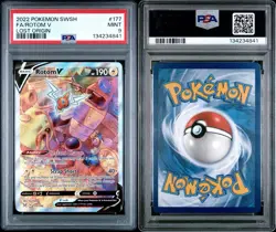PSA 9 Mint - Rotom V 177/196 Alternate Alt Art SWSH Lost Origin Pokemon #177 - Image 3