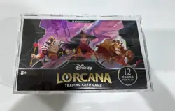 Disney Lorcana rise of the floodborn booster box sealed with acrylic case - Image 1