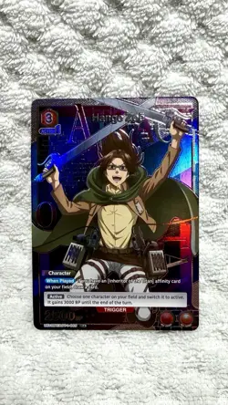 Hange Zoe Alternate Art Foil UE10BT/AOT-1-069 NM Union Arena TCG Free Shipping - Image 1