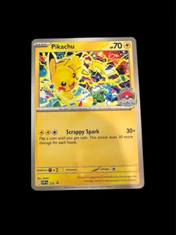 Pokemon Pikachu TCG SVP en 225 World Championships 2025 Black Star Promo Card - Image 1