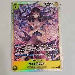 Bandai One Piece CCG Nico Robin EB03-055 Super Rare Full Art Holo Character Card - Image 1