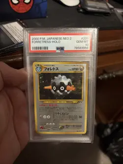 Pokemon PSA 10 2000 Forretress Japanese Neo Discovery Holo Card - Image 1
